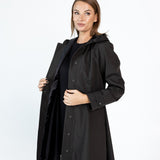 Svārku softshell mētelis melnā krāsā