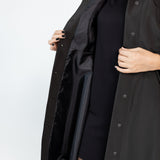 Svārku softshell mētelis melnā krāsā