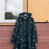 Svārku softshell melns ar zelta un sudraba rakstu