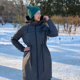 Ziemas Softshell mētelis - pelēks melange