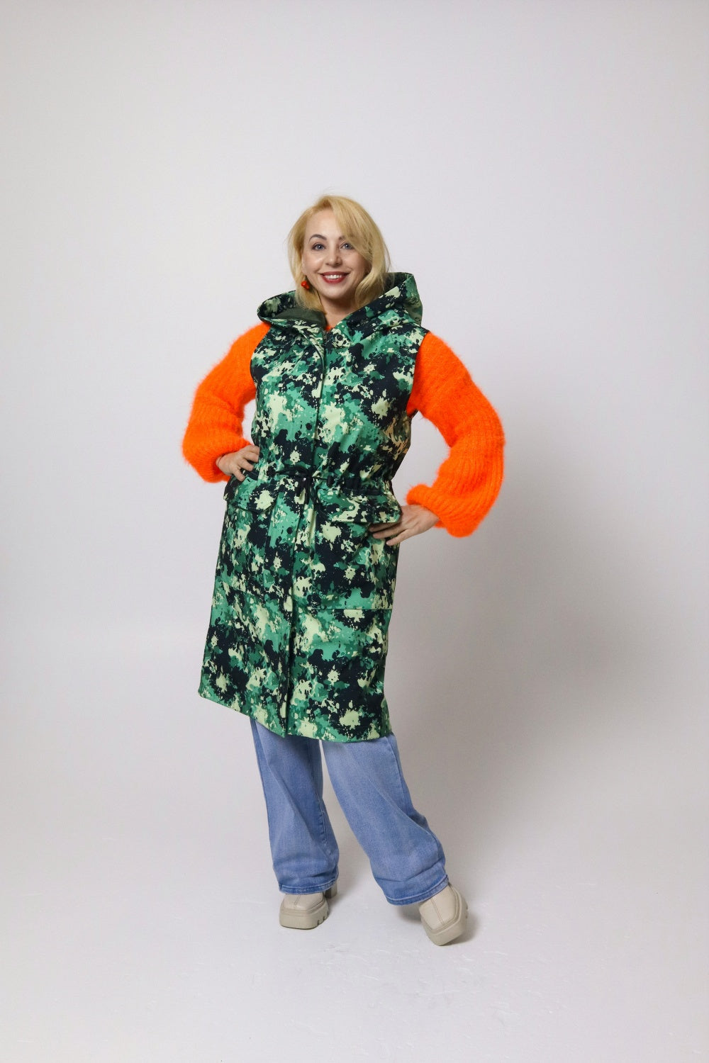 Softshell veste – zaļā kamuflāža