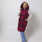 Ziemas Softshell veste – sarkans kamuflāžas raksts