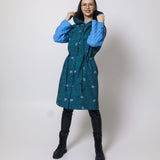 Softshell veste – Palmas uz zaļa fona