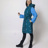 Softshell veste – Palmas uz zaļa fona
