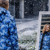 Montfay īsā ziemas softshell jaka – zils kamuflāžas raksts