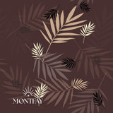 Palm mix on brown background