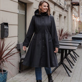 Svārku softshell mētelis – melns