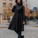 Svārku softshell mētelis – melns