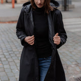 Svārku softshell mētelis – melns
